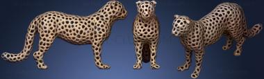 3D model Leopard Voronoi (STL)